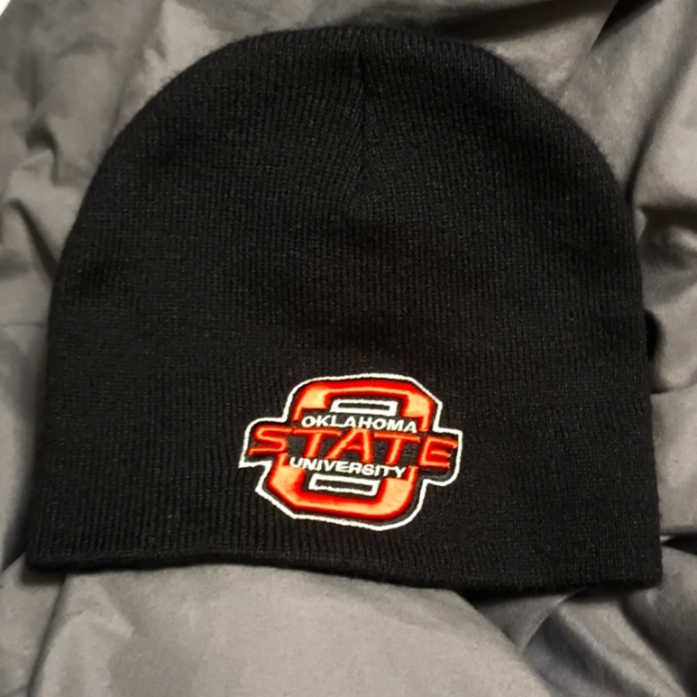 Black OSU (Oklahoma State University) Beanie